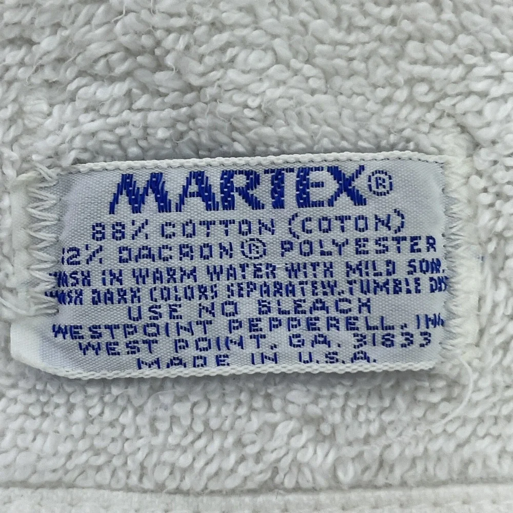 Martex‎ Floral Bath Towel Fringe MCM JC Penneys Cotton Blend 44Lx25W USA-Made